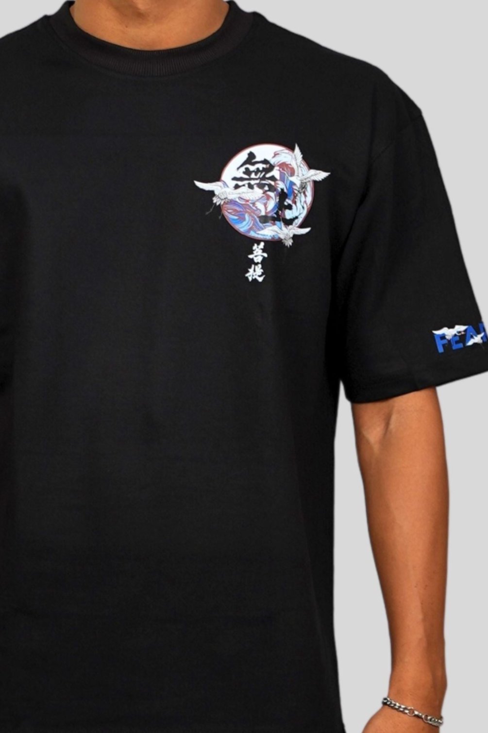 JAPNESE BIRDS OVERSIZED T-SHIRT