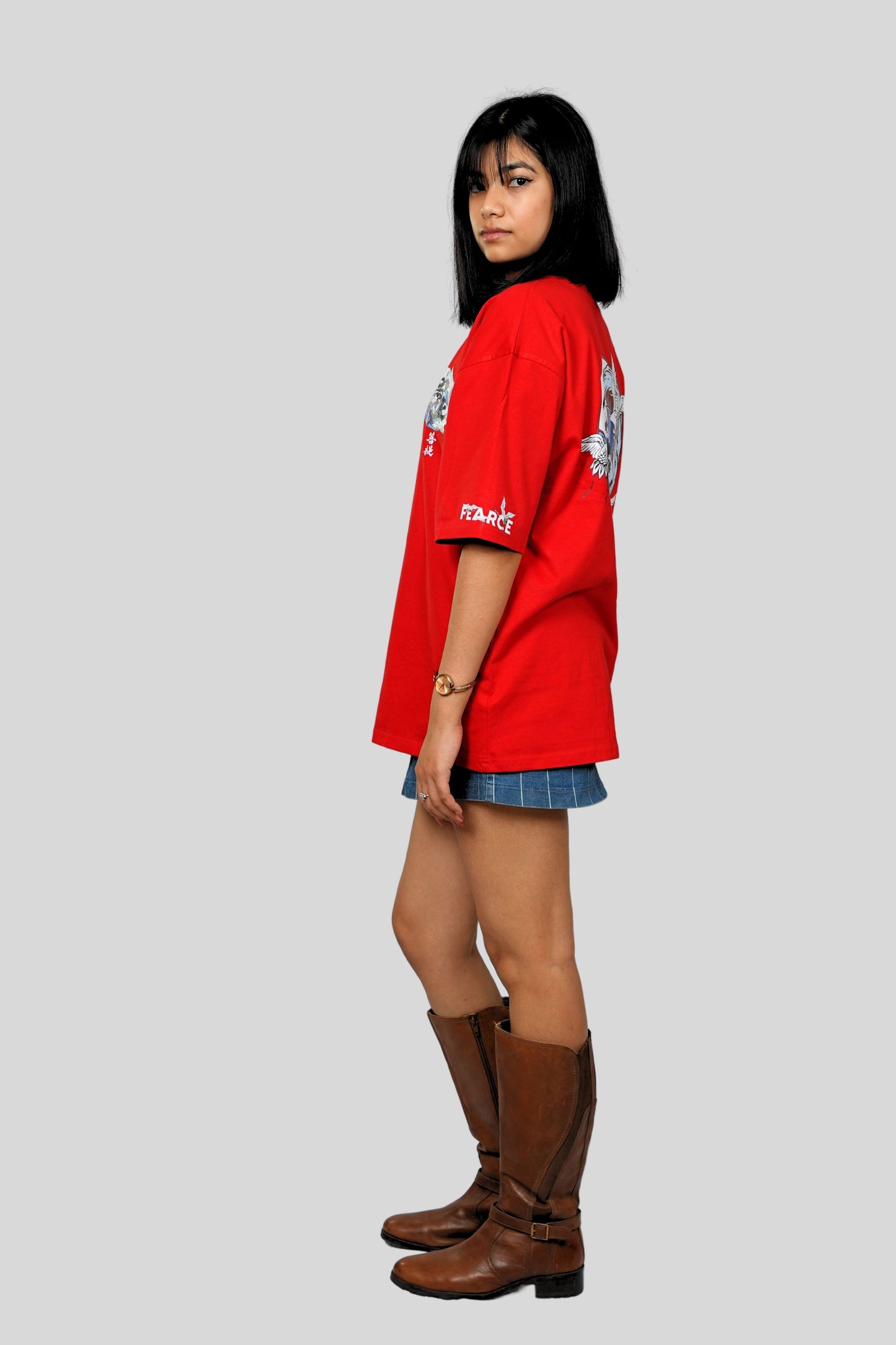 JAPNESE BIRD T-SHIRT RED