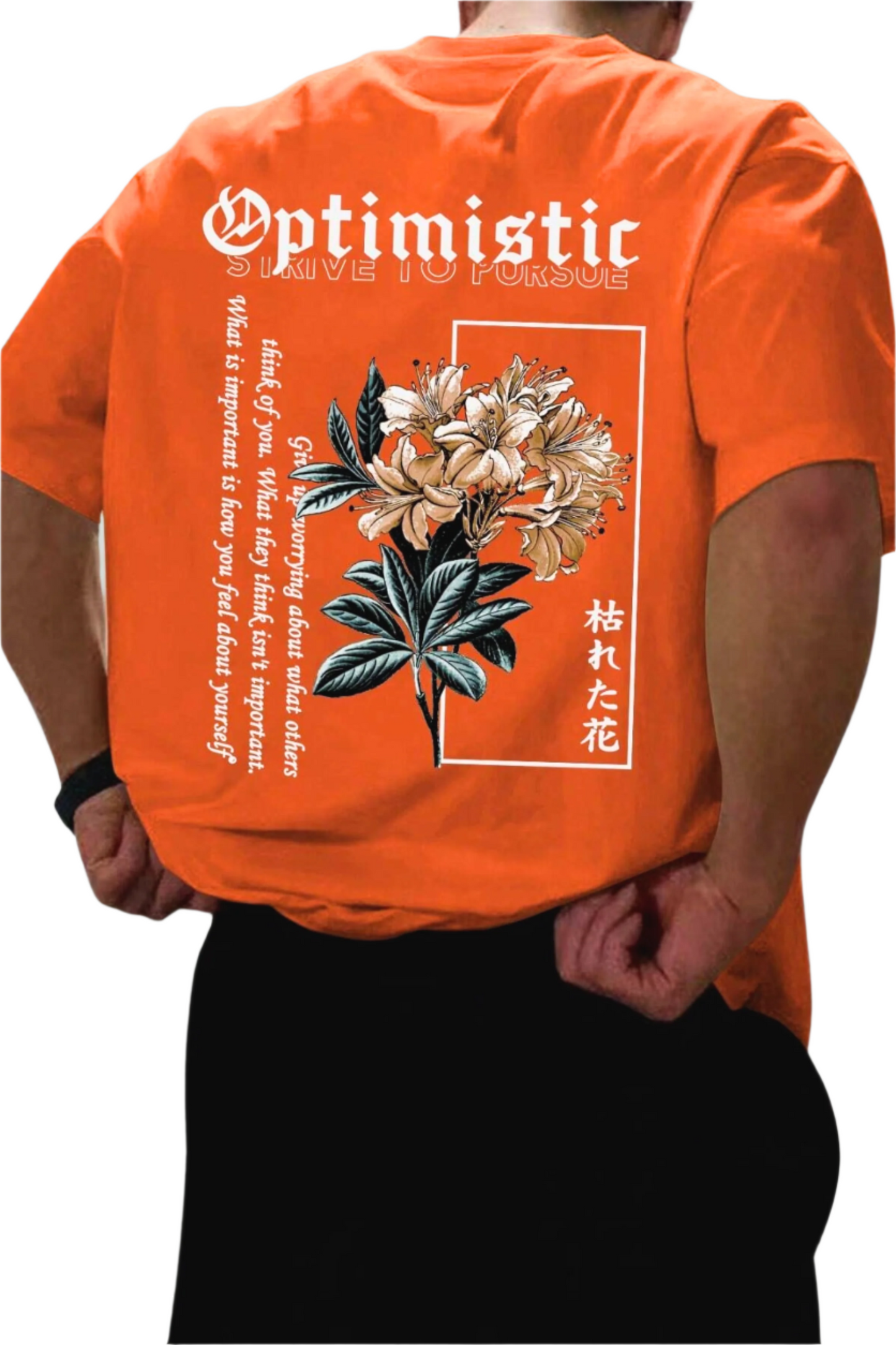OPTIMISTIC OVERSIZED T-SHIRT - BLACK