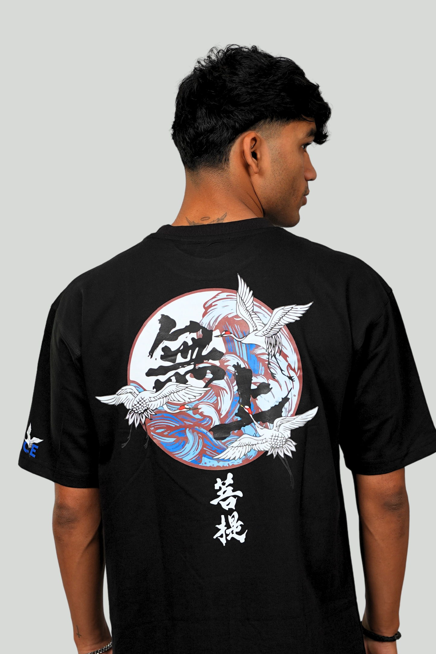 JAPNESE BIRDS OVERSIZED T-SHIRT