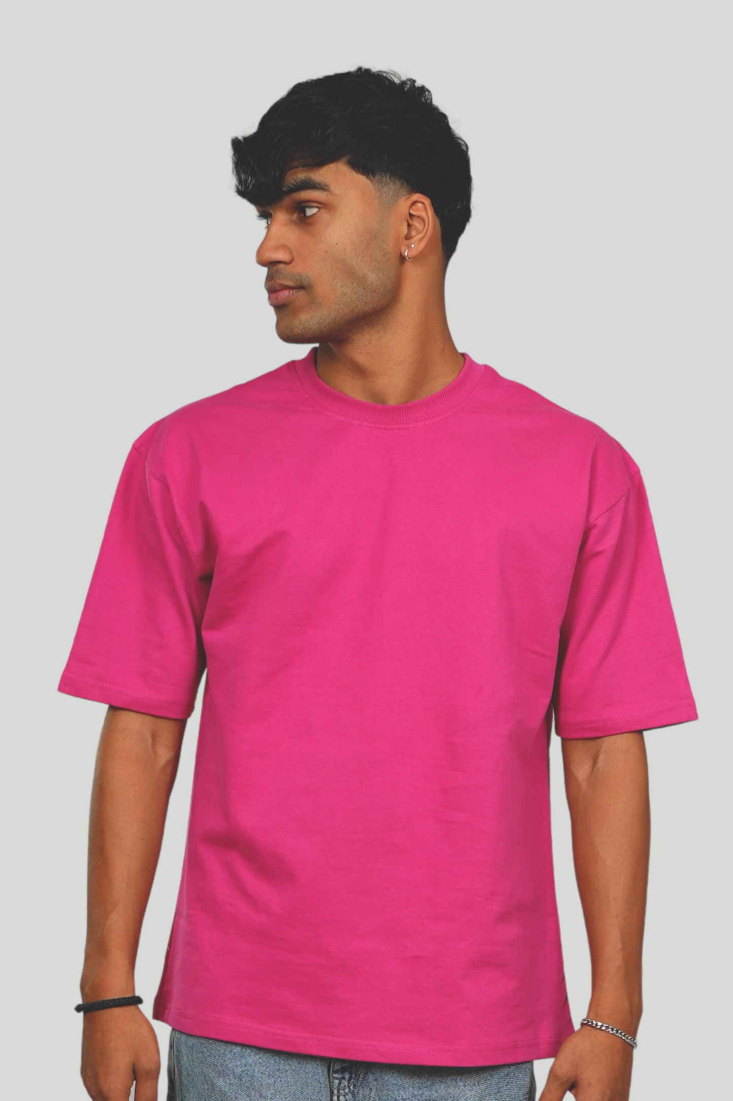PLAIN BLACK FRENCH TERRY TSHIRT