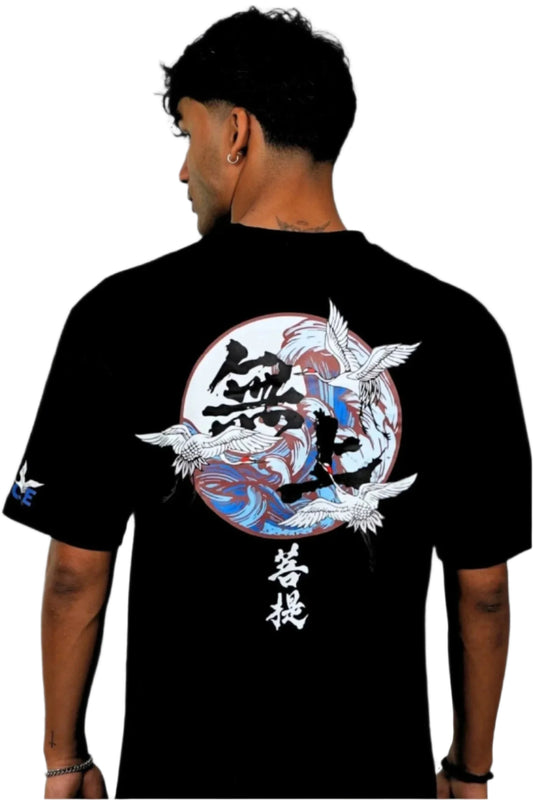 JAPNESE BIRDS OVERSIZED T-SHIRT