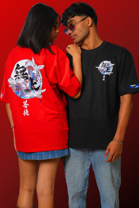 JAPNESE BIRD T-SHIRT RED