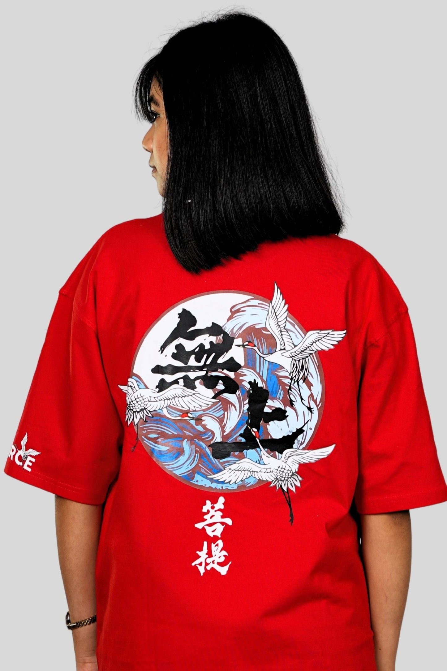 JAPNESE BIRDS OVERSIZED T-SHIRT