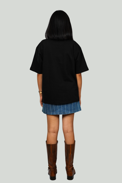 PLAIN BLACK FRENCH TERRY TSHIRT