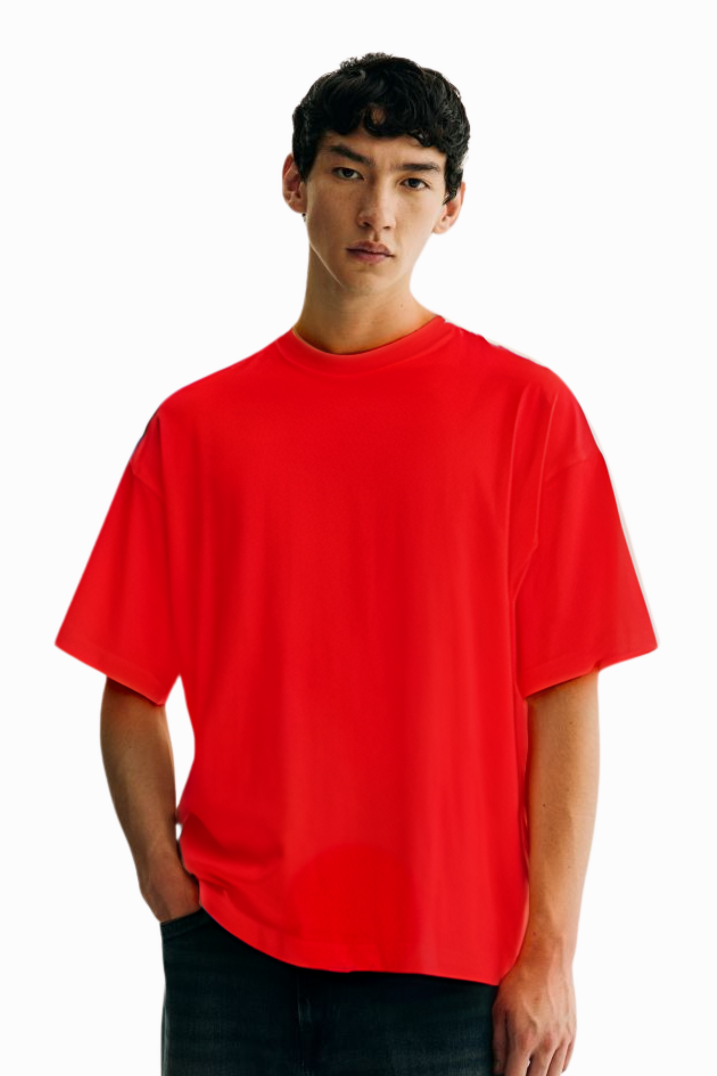 PLAIN MAGENTA FRENCH TERRY TSHIRT